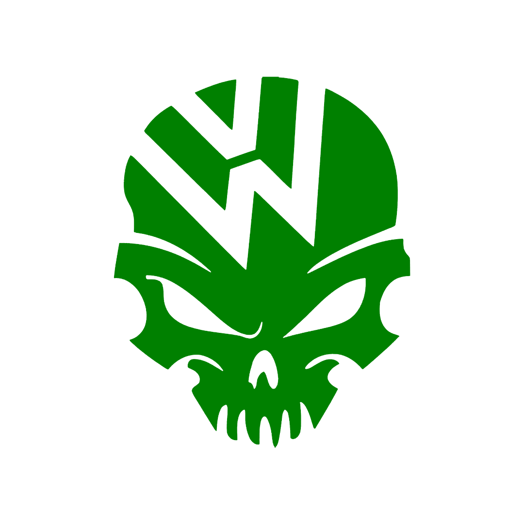 Sticker - VOLKSWAGEN SKULL 2