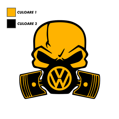 Sticker - VOLKSWAGEN SKULL