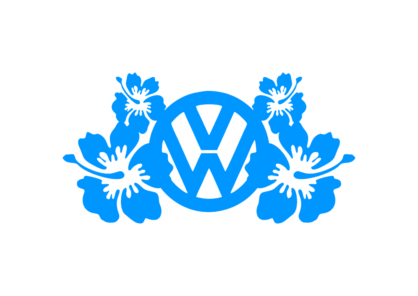 Sticker - VOLKSWAGEN FLOWERS