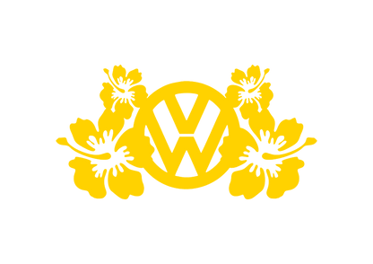 Sticker - VOLKSWAGEN FLOWERS