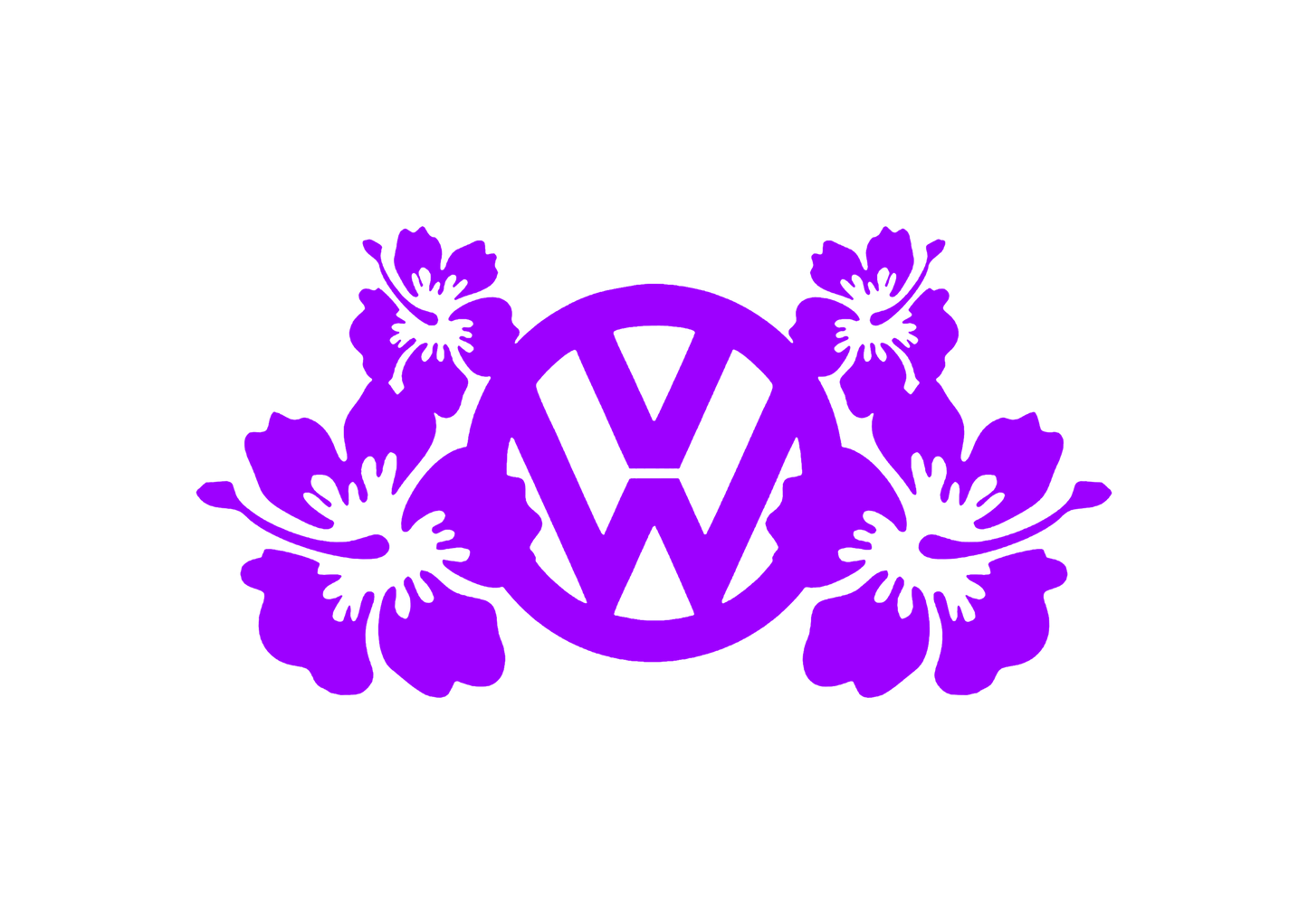Sticker - VOLKSWAGEN FLOWERS