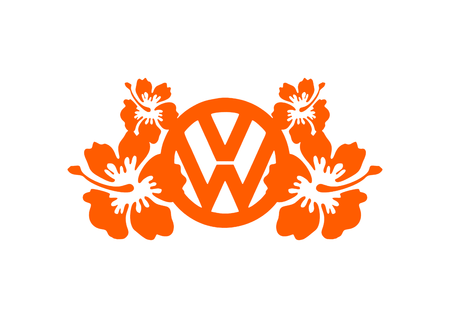 Sticker - VOLKSWAGEN FLOWERS