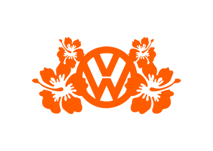 Sticker - VOLKSWAGEN FLOWERS