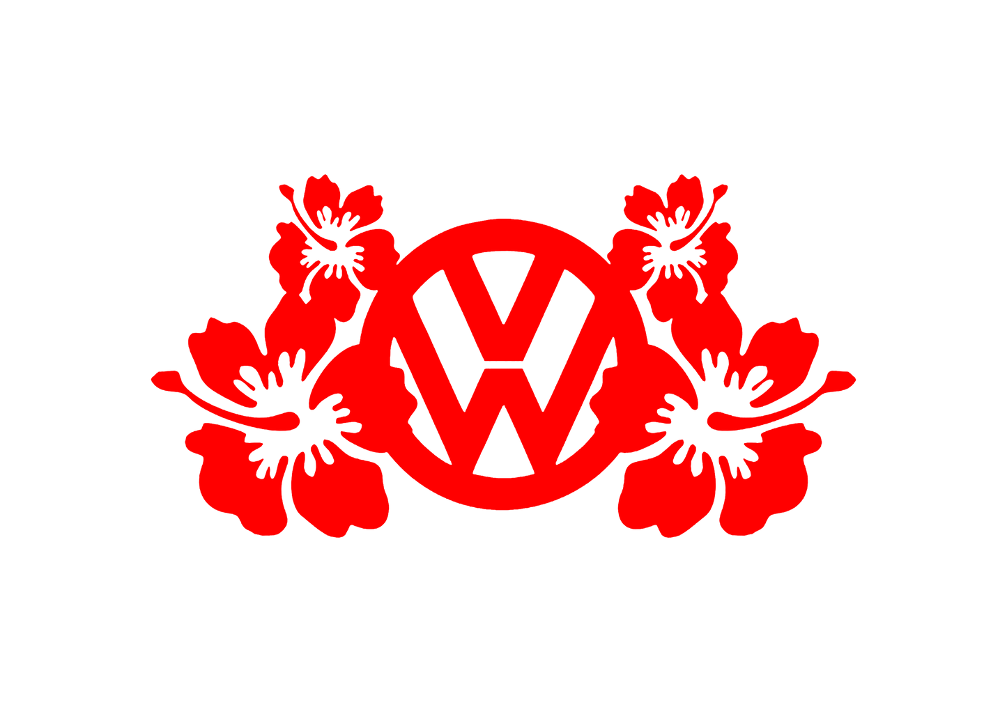 Sticker - VOLKSWAGEN FLOWERS