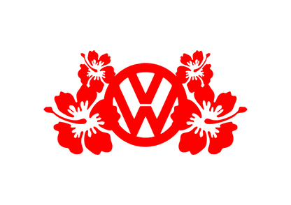 Sticker - VOLKSWAGEN FLOWERS
