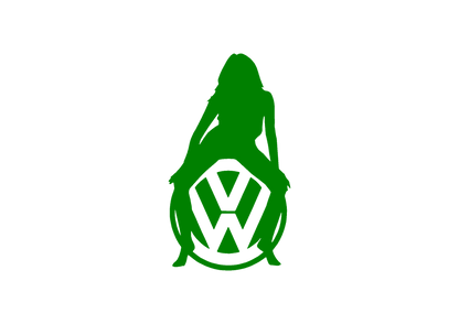 Sticker - VOLKSWAGEN GIRL 1