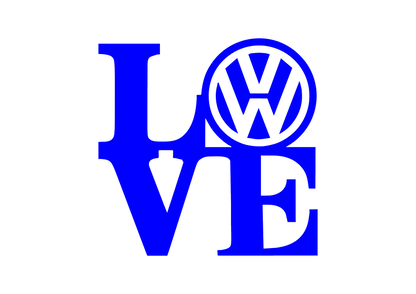Sticker - VOLKSWAGEN LOVE
