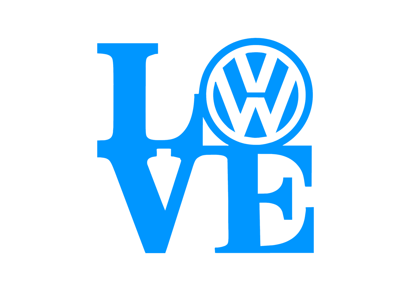 Sticker - VOLKSWAGEN LOVE