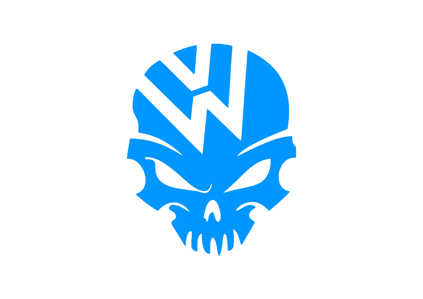 Sticker - VOLKSWAGEN SKULL 2