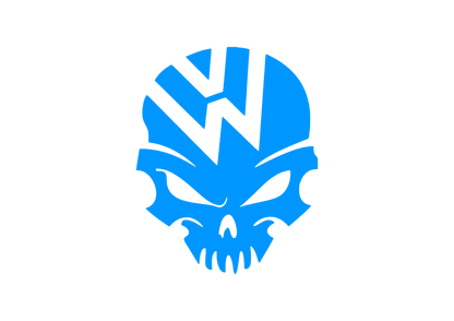 Sticker - VOLKSWAGEN SKULL 2