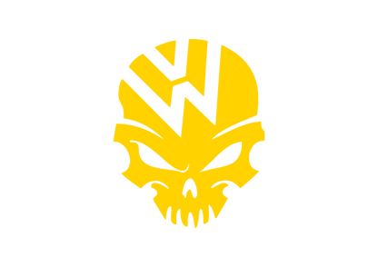 Sticker - VOLKSWAGEN SKULL 2