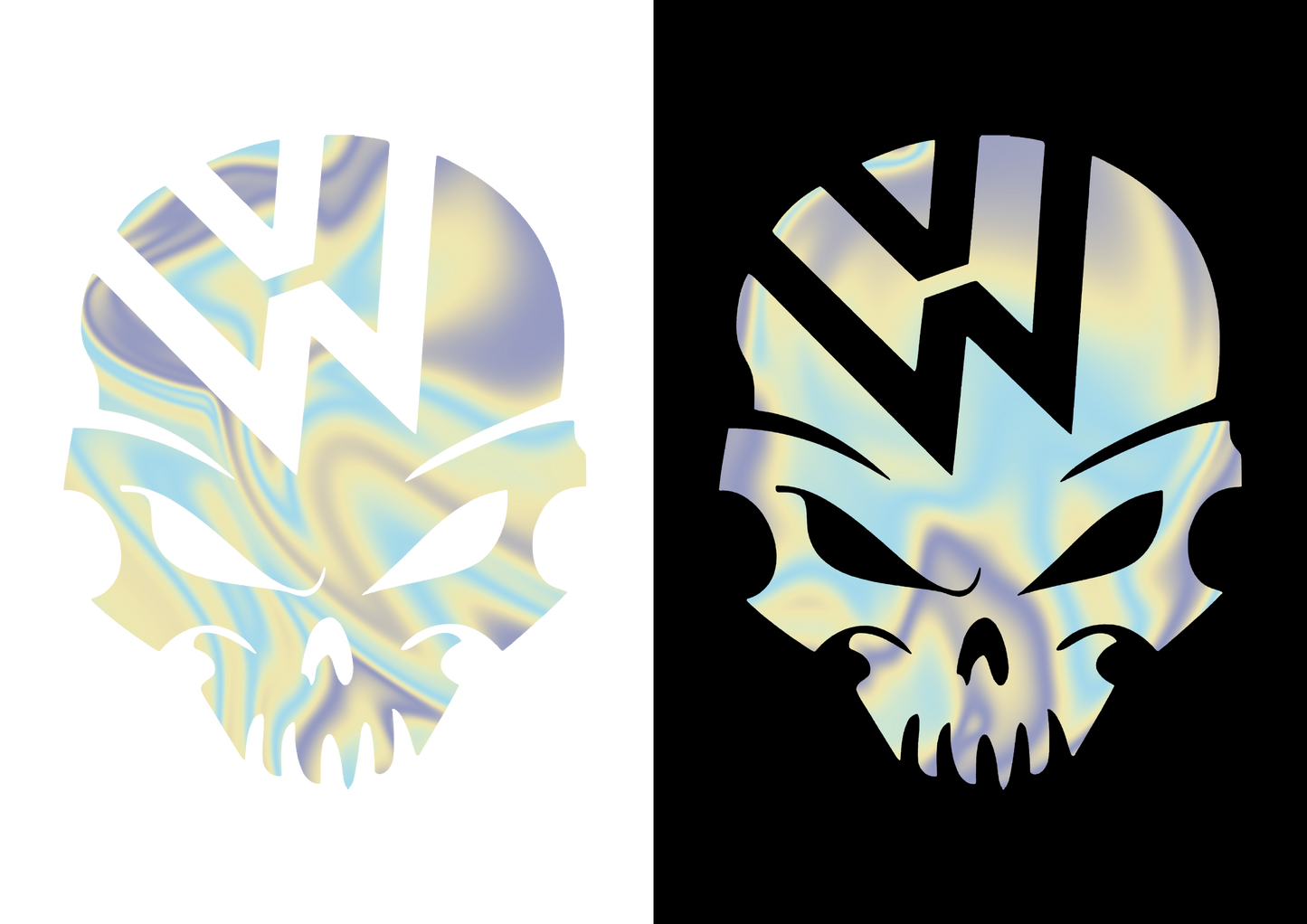 Sticker - VOLKSWAGEN SKULL 2