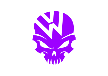 Sticker - VOLKSWAGEN SKULL 2
