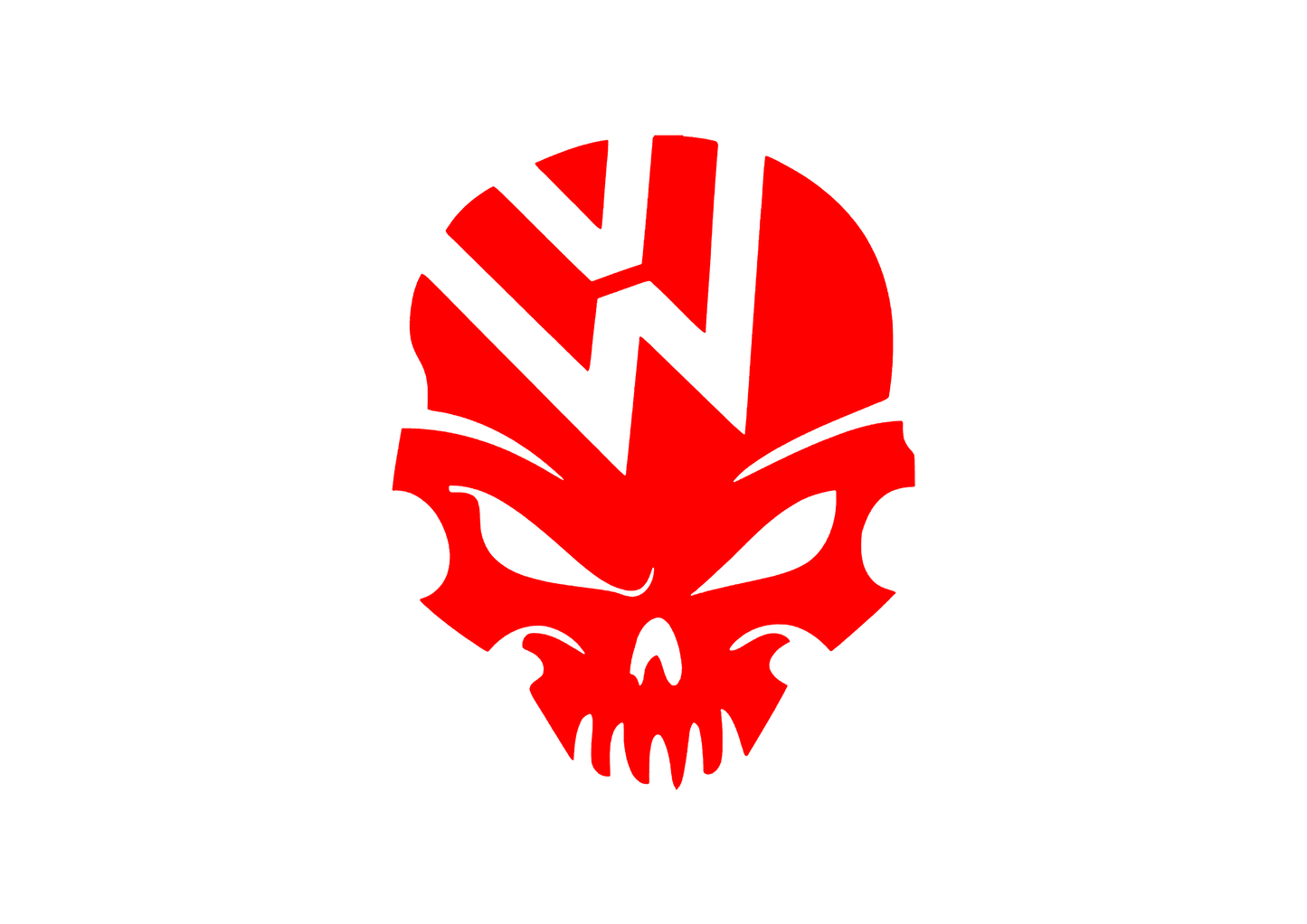 Sticker - VOLKSWAGEN SKULL 2