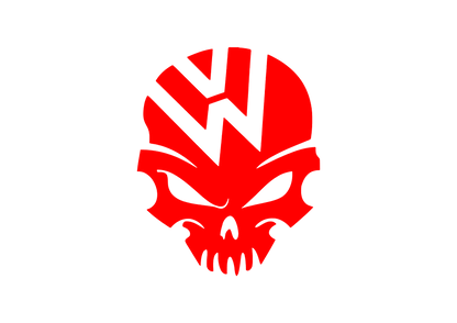 Sticker - VOLKSWAGEN SKULL 2