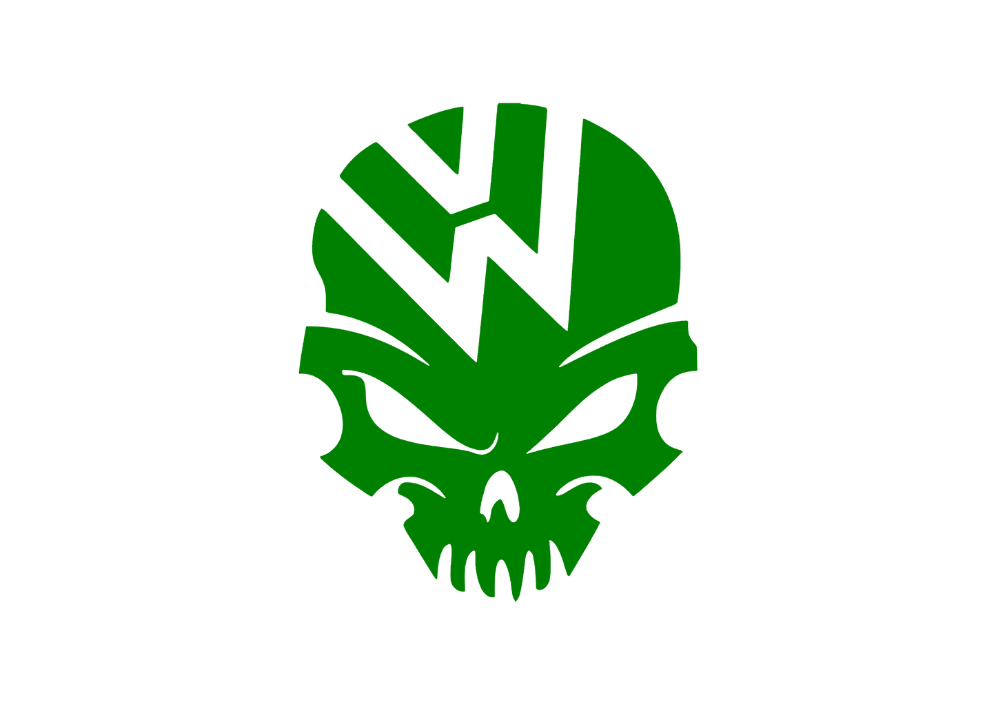 Sticker - VOLKSWAGEN SKULL 2
