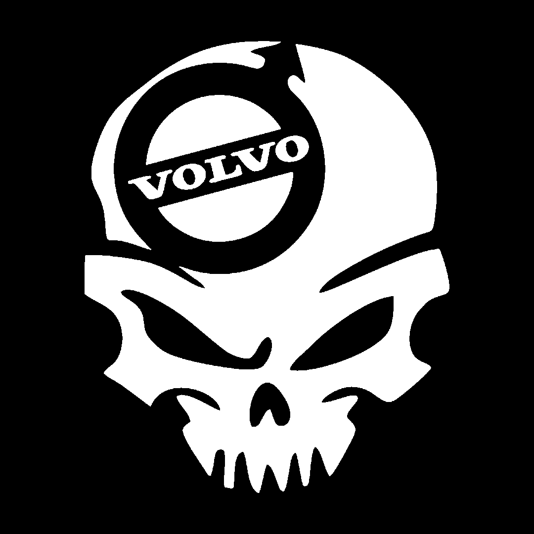 Sticker - VOLVO SKULL 2