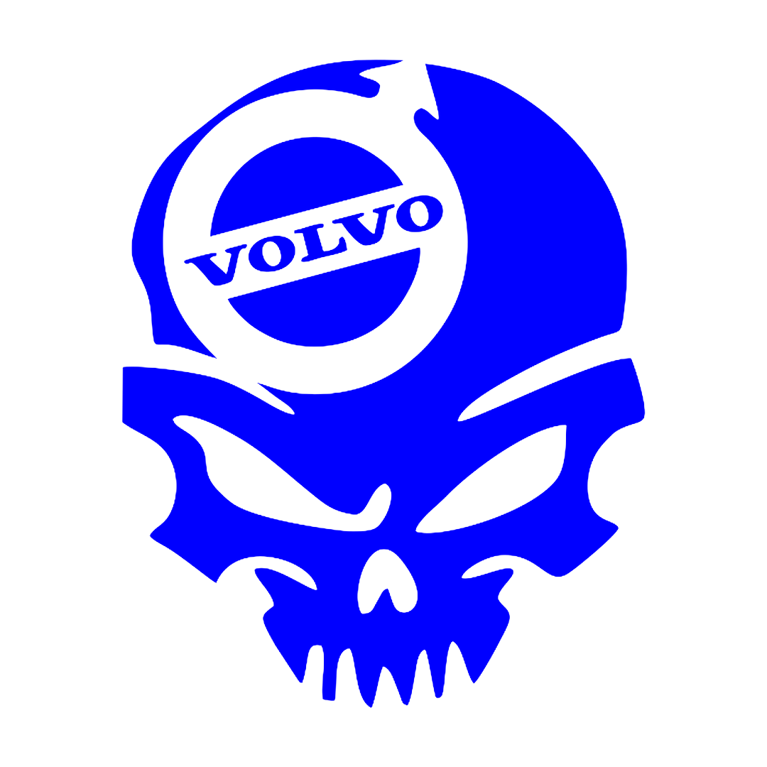 Sticker - VOLVO SKULL 2