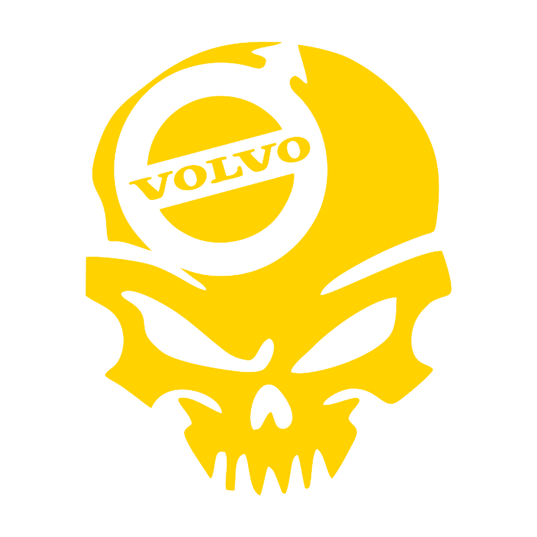 Sticker - VOLVO SKULL 2
