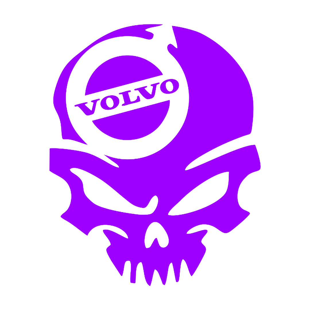 Sticker - VOLVO SKULL 2