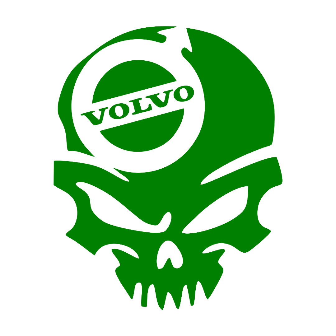 Sticker - VOLVO SKULL 2