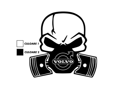 Sticker - VOLVO SKULL