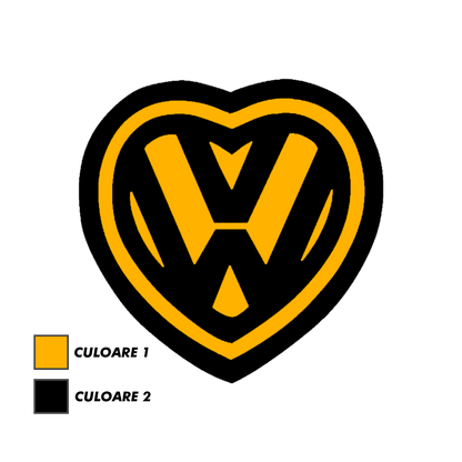 Sticker - VOLKSWAGEN HEART 2