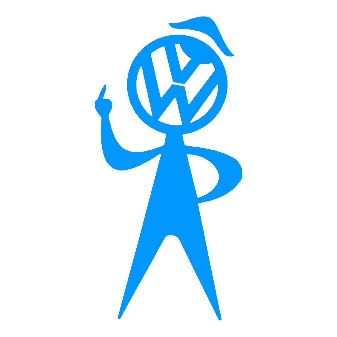 Sticker - VOLKSWAGEN MIDDLE FINGER