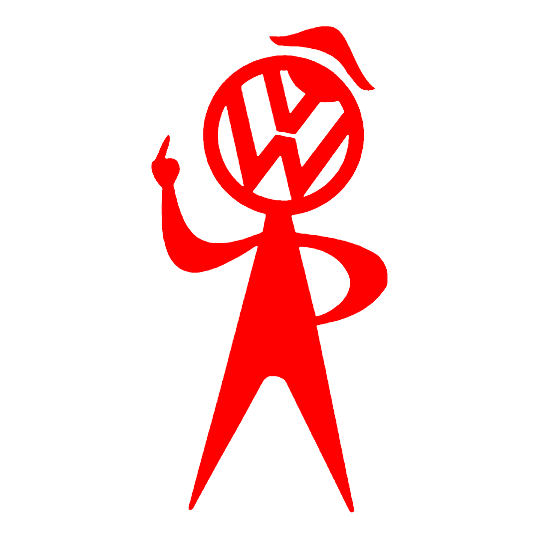 Sticker - VOLKSWAGEN MIDDLE FINGER