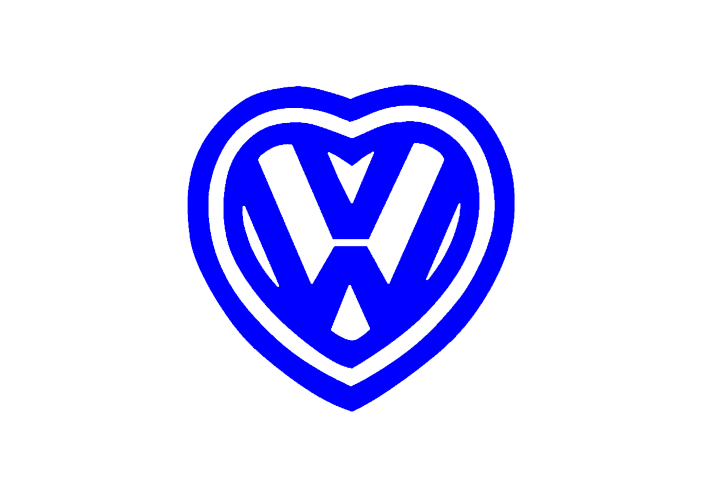 Sticker - VOLKSWAGEN HEART 2