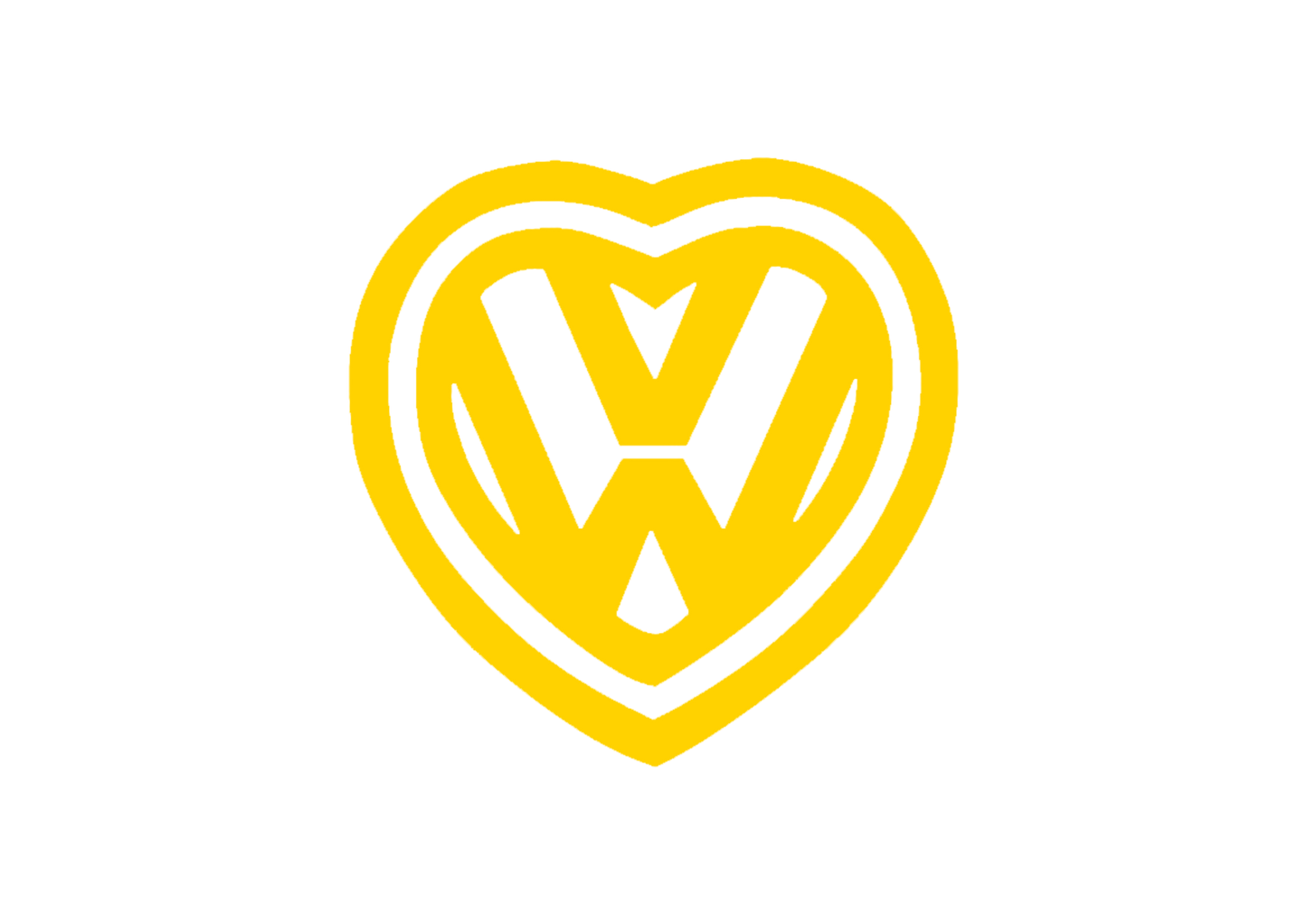 Sticker - VOLKSWAGEN HEART 2