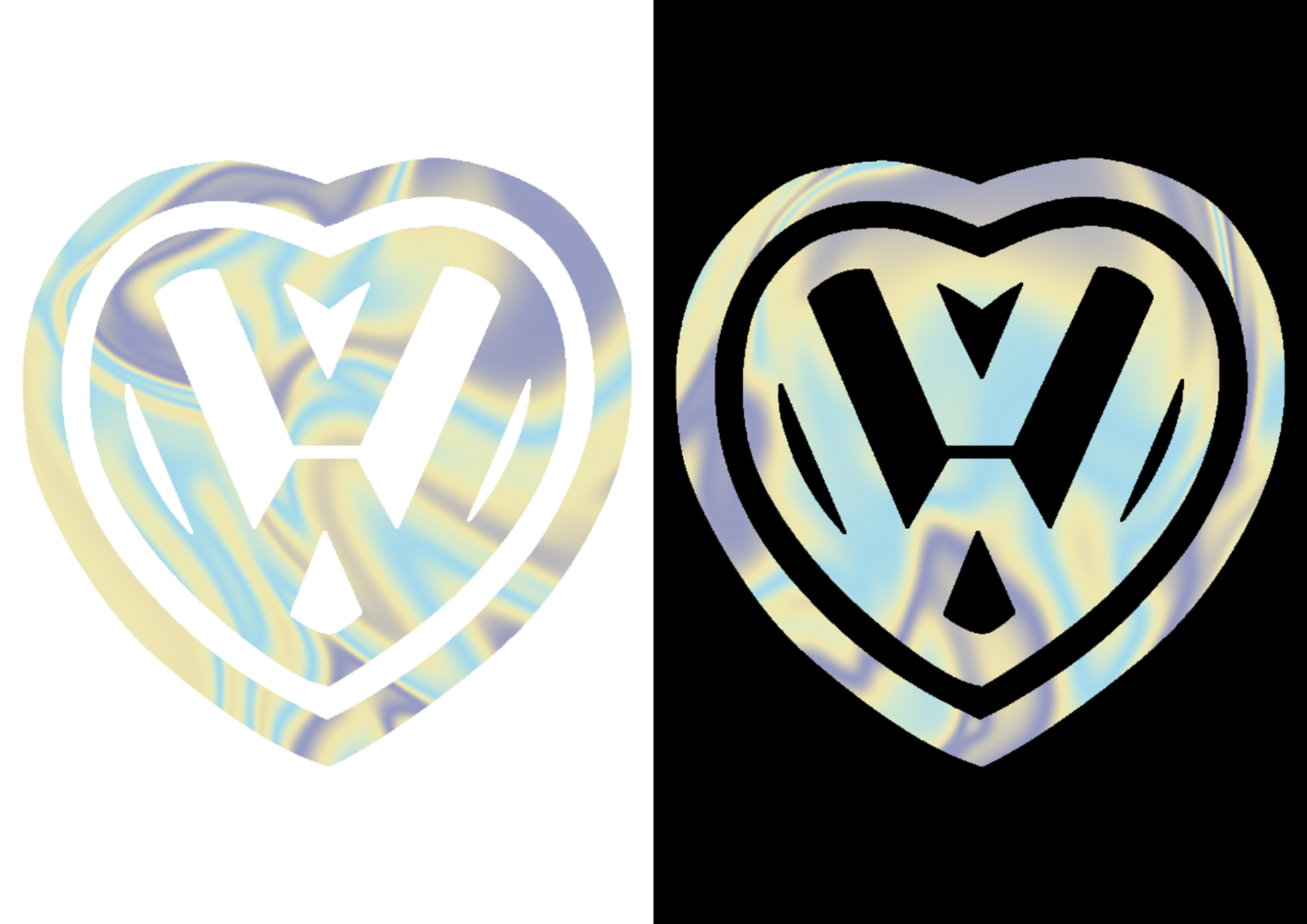 Sticker - VOLKSWAGEN HEART 2