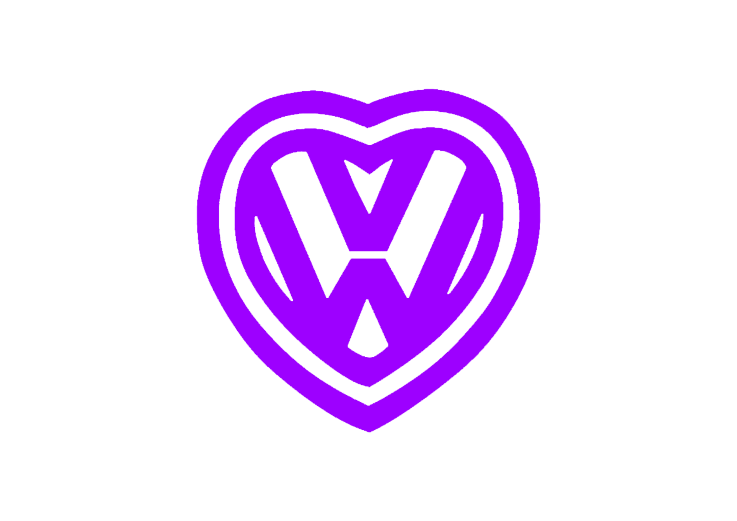 Sticker - VOLKSWAGEN HEART 2
