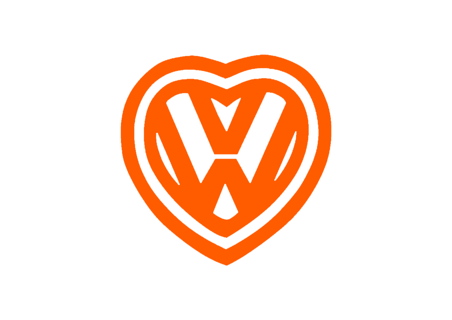 Sticker - VOLKSWAGEN HEART 2