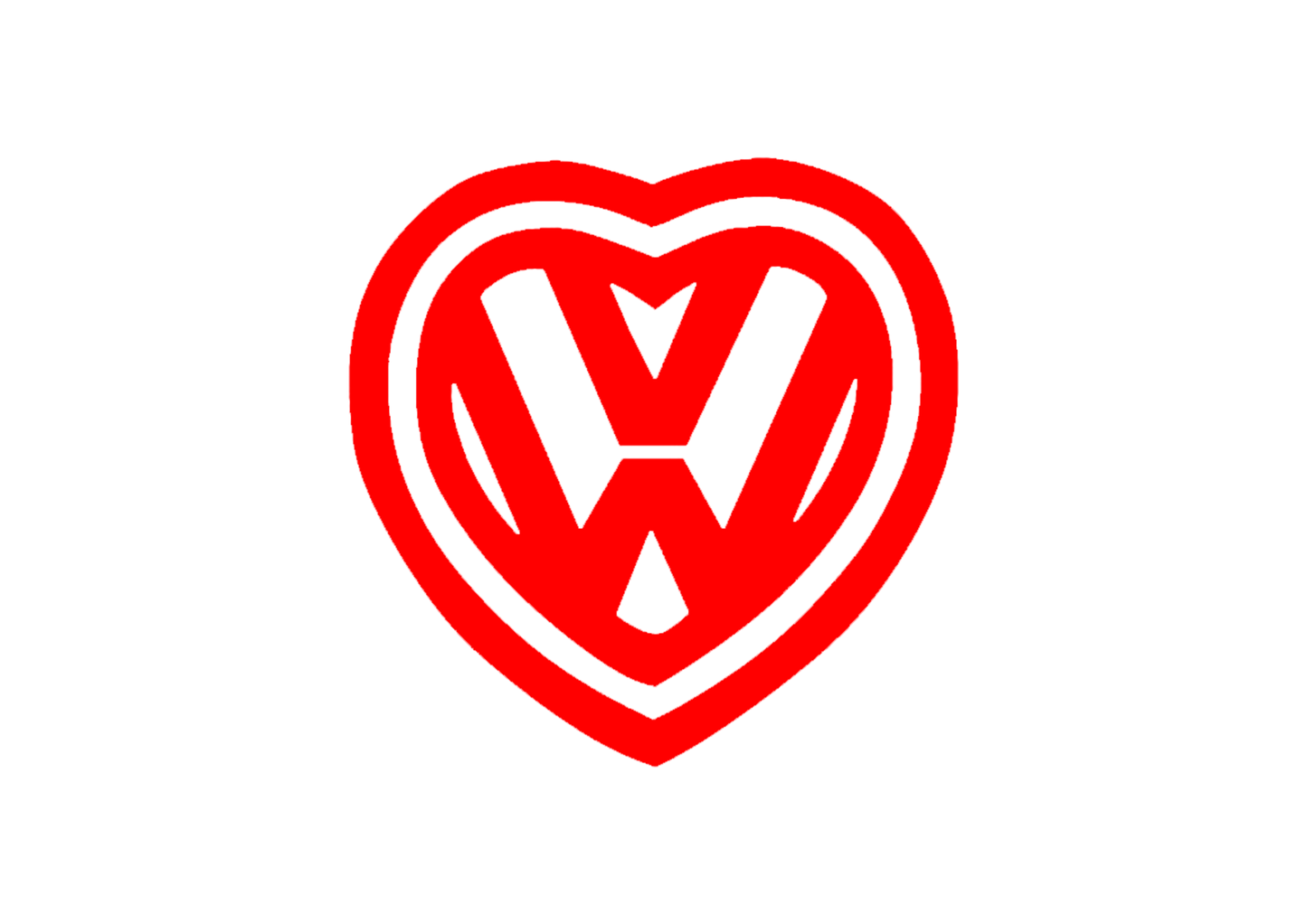 Sticker - VOLKSWAGEN HEART 2