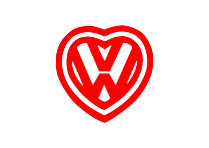 Sticker - VOLKSWAGEN HEART 2
