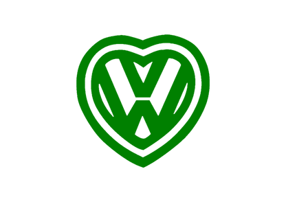 Sticker - VOLKSWAGEN HEART 2