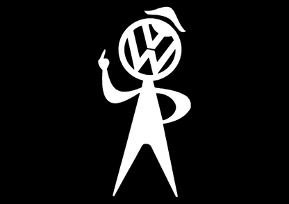 Sticker - VOLKSWAGEN MIDDLE FINGER