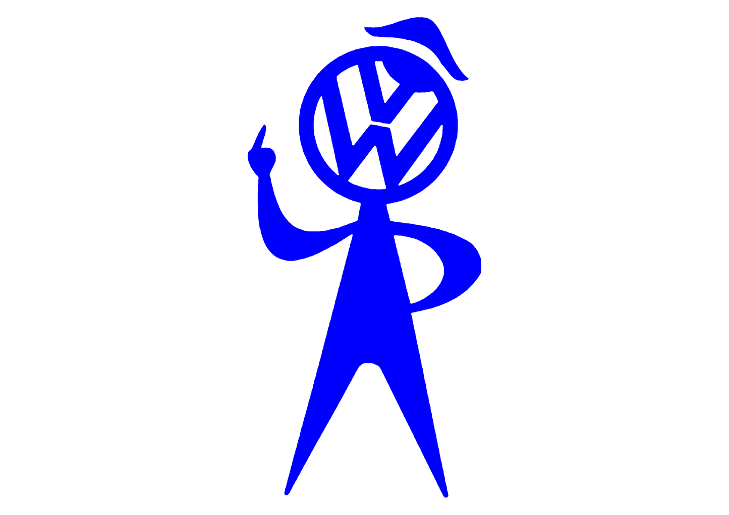 Sticker - VOLKSWAGEN MIDDLE FINGER