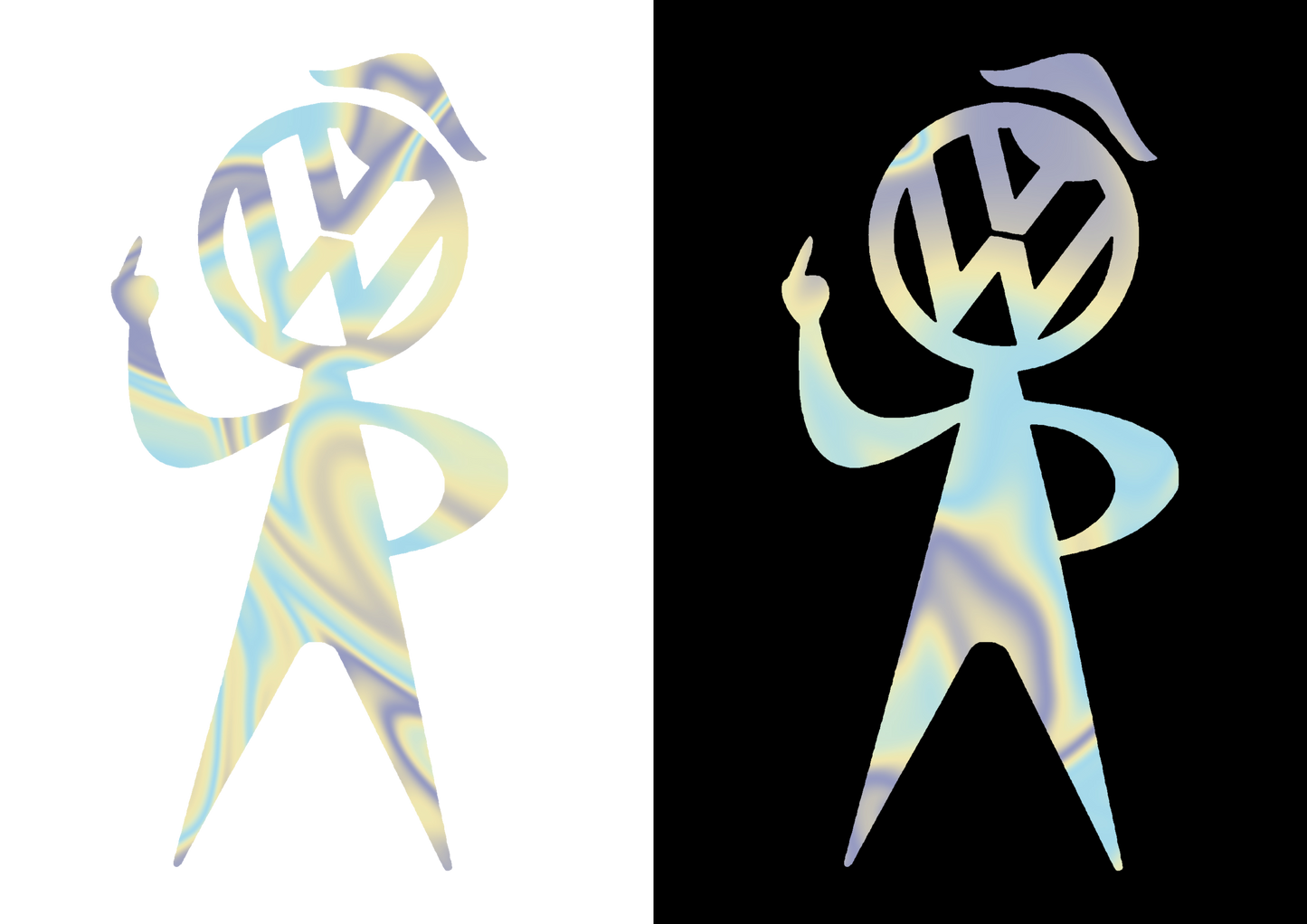Sticker - VOLKSWAGEN MIDDLE FINGER