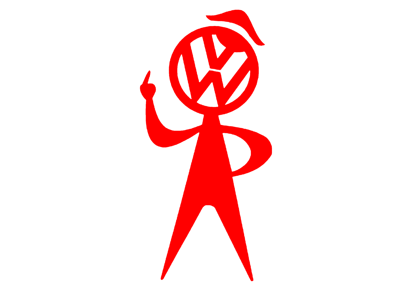 Sticker - VOLKSWAGEN MIDDLE FINGER