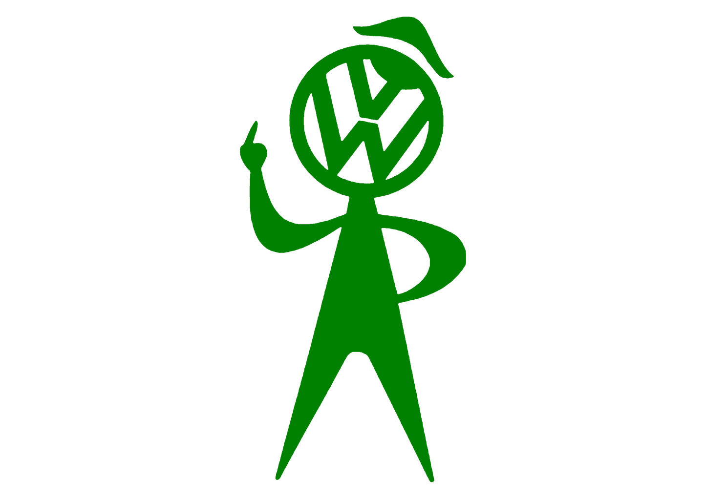 Sticker - VOLKSWAGEN MIDDLE FINGER