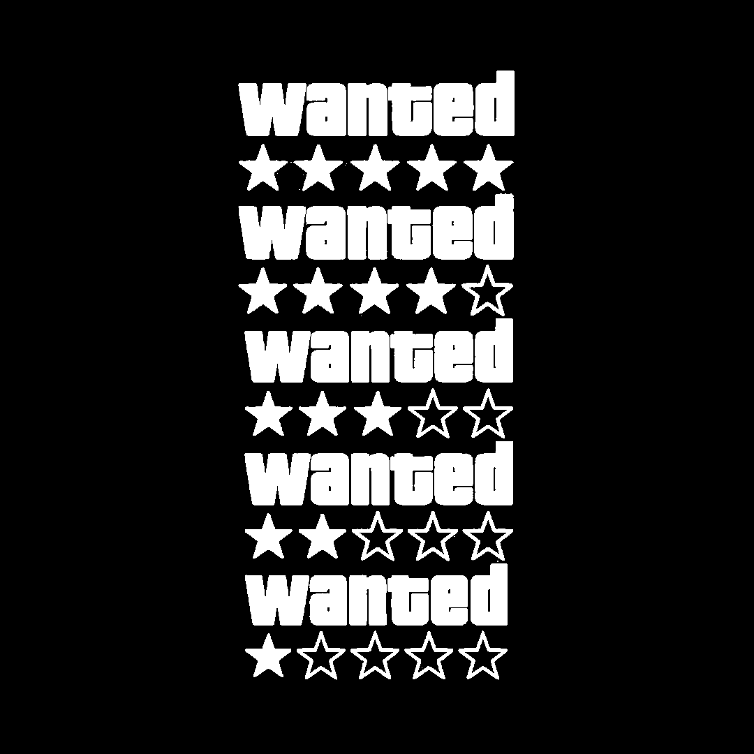 Sticker - GTA WANTED