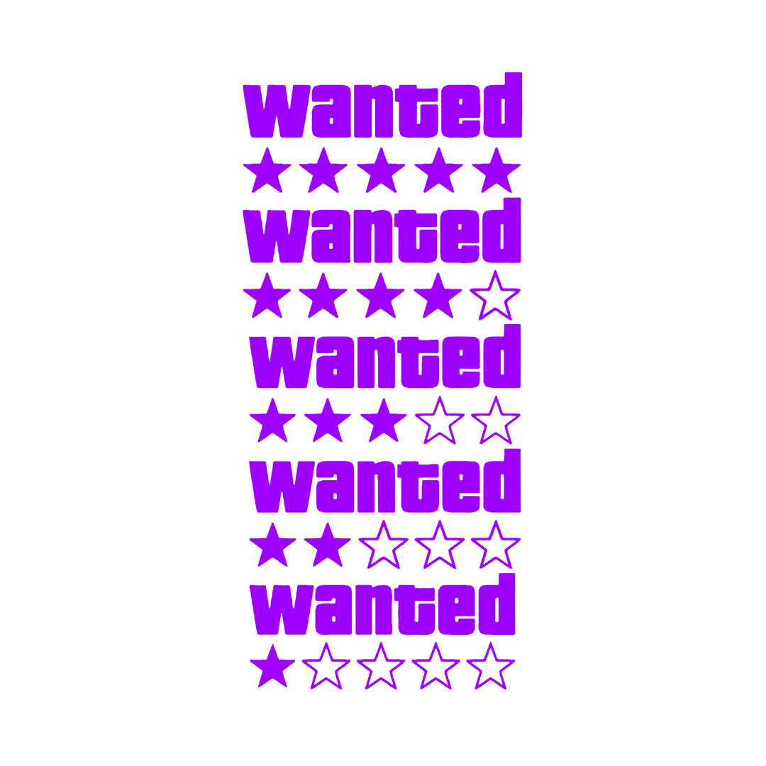 Sticker - GTA WANTED