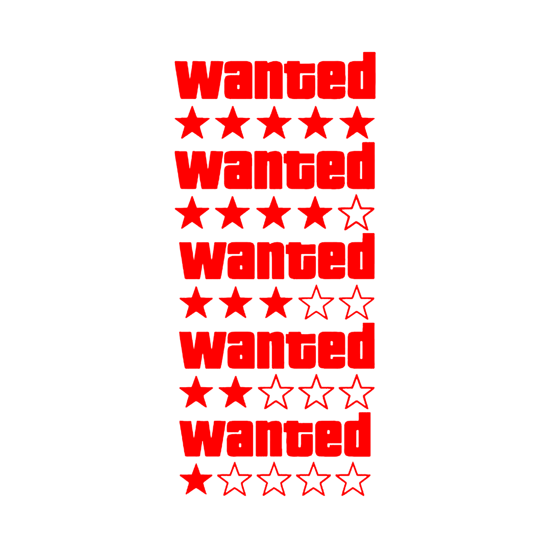 Sticker - GTA WANTED