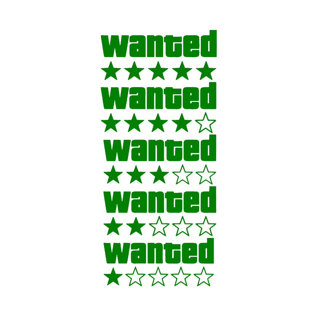 Sticker - GTA WANTED