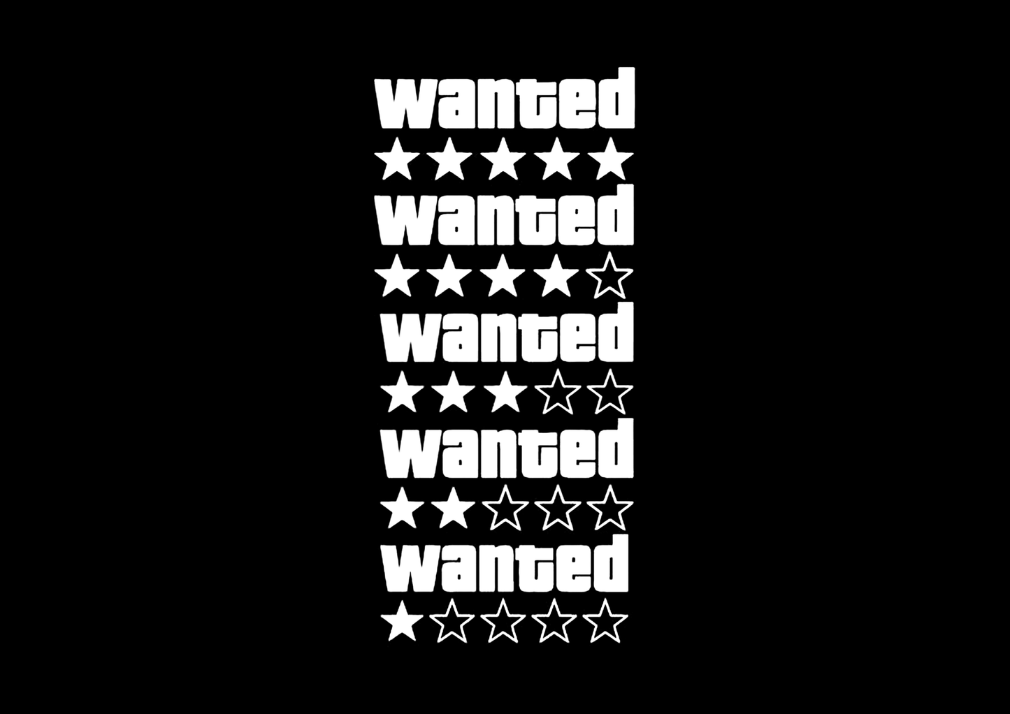 Sticker - GTA WANTED