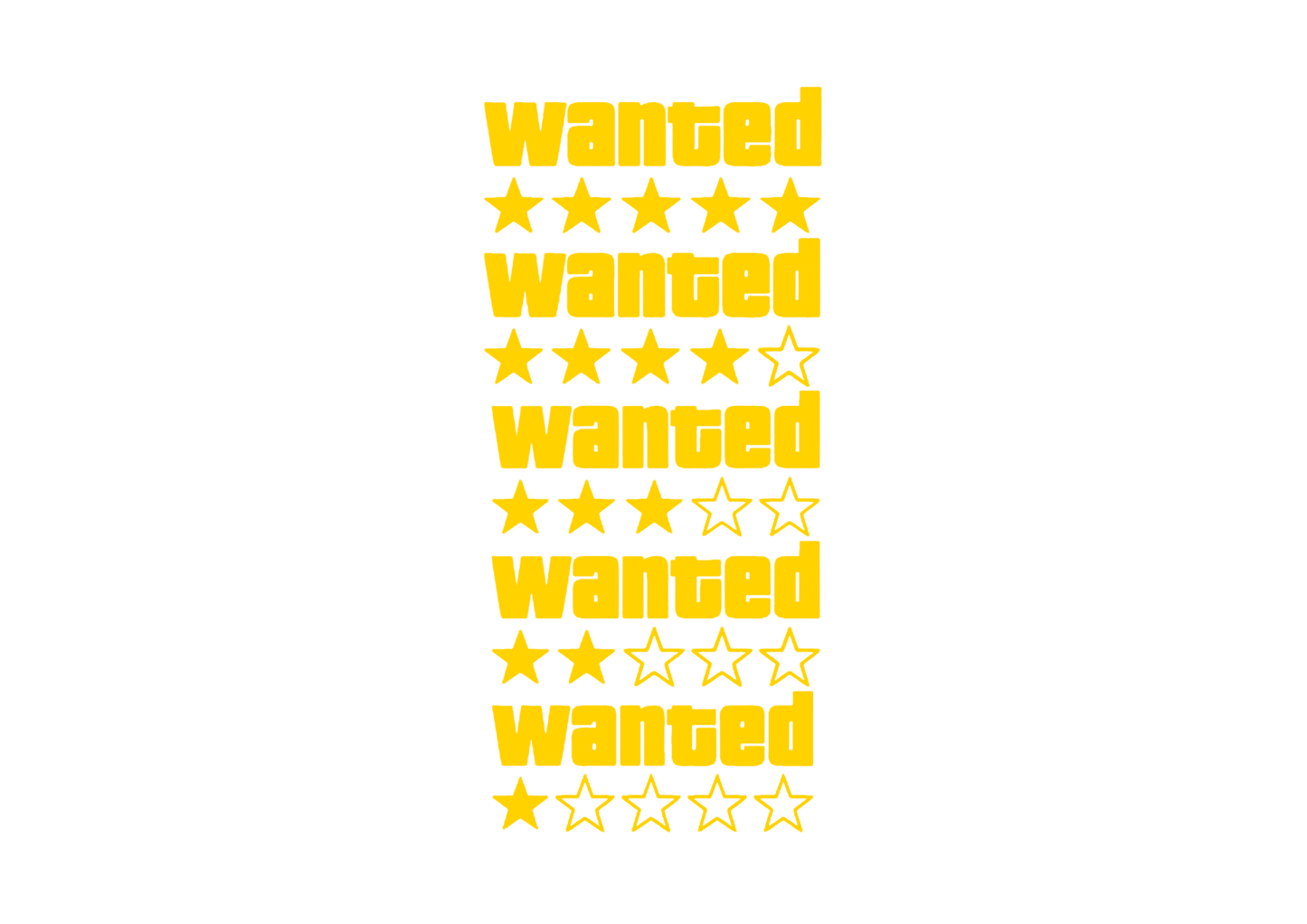 Sticker - GTA WANTED