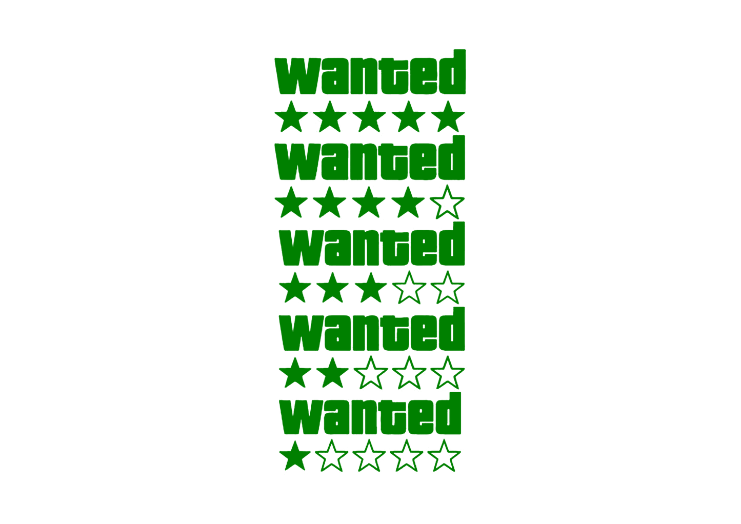 Sticker - GTA WANTED